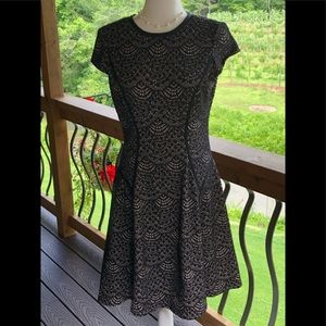 Black and nude dress